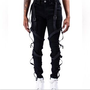 Serenede Size 36 Black Bondage Pants